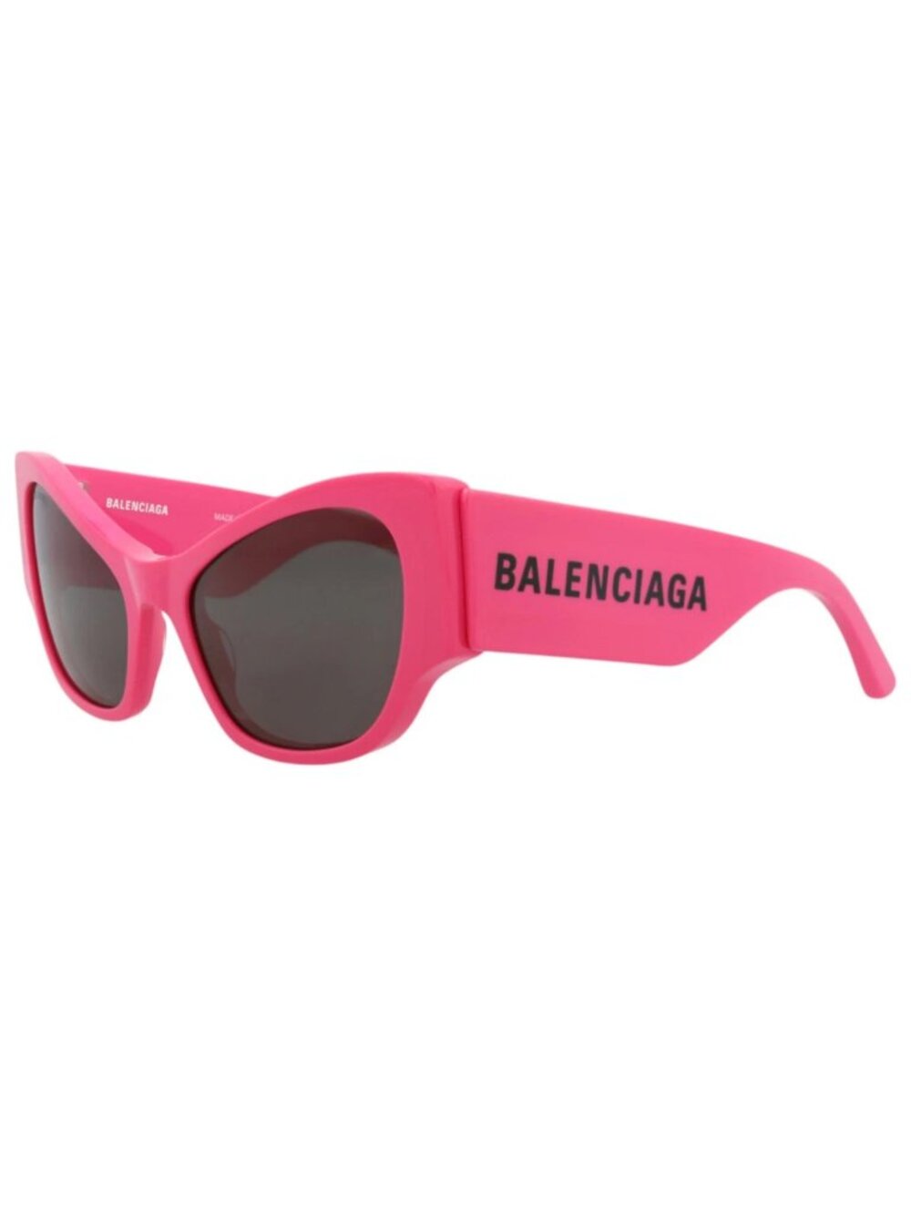 New Balenciaga Women's Sunglasses Cat Eye Recycled Acetate Frame Fuchsia Fuchsia